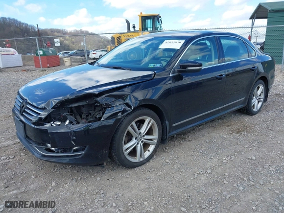 2015 Volkswagen Passat 1.8T Sport with VIN 1VWBT7A35FC062984, listed as a IAAI auction lot 42053939 with 106,095 mi miles. Bid and sale history available at carsss.com. Image 2.
