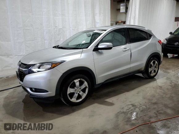 2016 Honda HR-V EX-L w/Navi with VIN 3CZRU6H72GM727688, listed as a Copart auction lot 71735464 with 67,377 mi miles and Salvage Title. Bid and sale history available at carsss.com. Image 1.