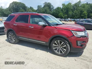 2016 Ford Explorer Platinum with VIN 1FM5K8HTXGGB49137, listed as a Copart auction lot 60952975 with 95,555 mi miles and Salvage title. Bid and sale history available at DreamBid. Image 4.