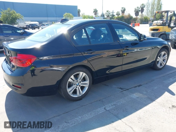 2016 BMW 3 Series 328i with VIN WBA8E9G51GNU28292, listed as a IAAI auction lot 42076233 with 43,758 mi miles. Bid and sale history available at carsss.com. Image 4.