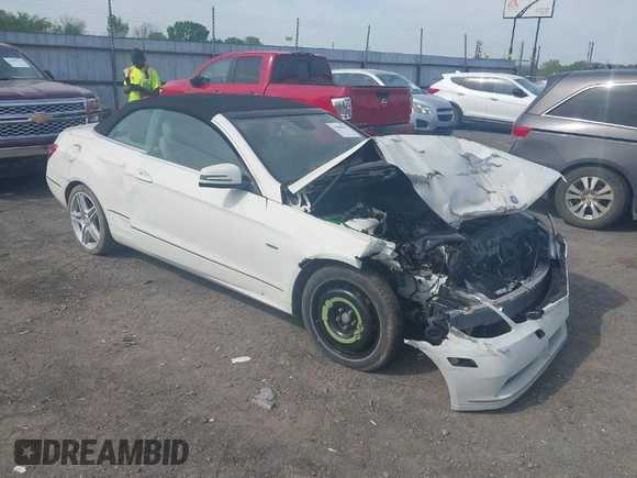 2012 Mercedes-Benz E 350 with VIN WDDKK5KF7CF168095, listed as a IAAI auction lot 41988817 with Not Provided miles and . Bid and sale history available at DreamBid. Image 1.
