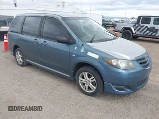 2005 Mazda MPV LX with VIN JM3LW28J150536653, listed as a IAAI auction lot 41767215 with 176,983 mi miles. Bid and sale history available at carsss.com. Image 1.