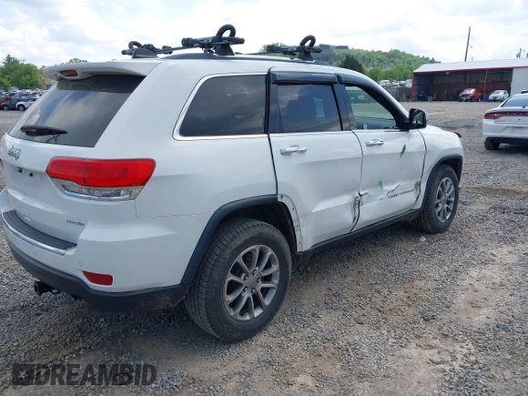2016 Jeep Grand Cherokee Limited with VIN 1C4RJFBGXGC321747, listed as a IAAI auction lot 42150646 with 125,615 mi miles and . Bid and sale history available at DreamBid. Image 4.