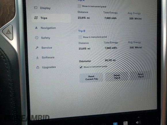 2017 Tesla Model S 100D с VIN 5YJSA1E21HF188840, выставлен на аукционе Copart как лот 62683685 с пробегом 90 101 миль миль и Списание • Salvage title. История ставок и продаж доступна на DreamBid. Изображение 9.