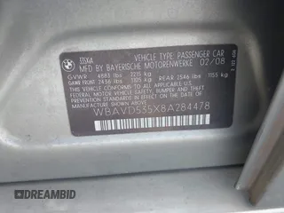 2008 BMW 3 Series 335xi z VIN WBAVD535X8A284478, wystawiony jako IAAI lot #42234123 z przebiegiem 225 165 mil mil oraz . Historia ofert i sprzedaży dostępna na DreamBid. Obrazek 9.