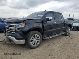 2023 Chevrolet Silverado 1500 LTZ with VIN 3GCUDGE87PG265517, listed as a Copart auction lot 47060915 with 26,075 mi miles and Salvage Title. Bid and sale history available at carsss.com. Image 1.