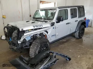 2023 Jeep Wrangler 4xe with VIN 1C4JJXN64PW630179, listed as a Copart auction lot 44457744 with 27,905 mi miles and Clean Title. Bid and sale history available at carsss.com. Image 1.