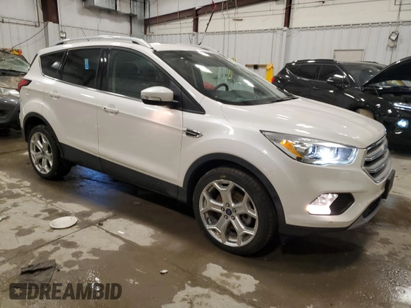 2019 Ford Escape Titanium with VIN 1FMCU9J94KUA02845, listed as a Copart auction lot 52096895 with 69,689 mi miles and Salvage Title. Bid and sale history available at carsss.com. Image 4.