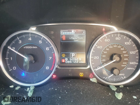 2016 Subaru Crosstrek Limited z VIN JF2GPALC5GH216932, wystawiony jako Copart lot #57899795 z przebiegiem 86 122 mil mil oraz Szkoda całkowita • Salvage title. Historia ofert i sprzedaży dostępna na DreamBid. Obrazek 9.