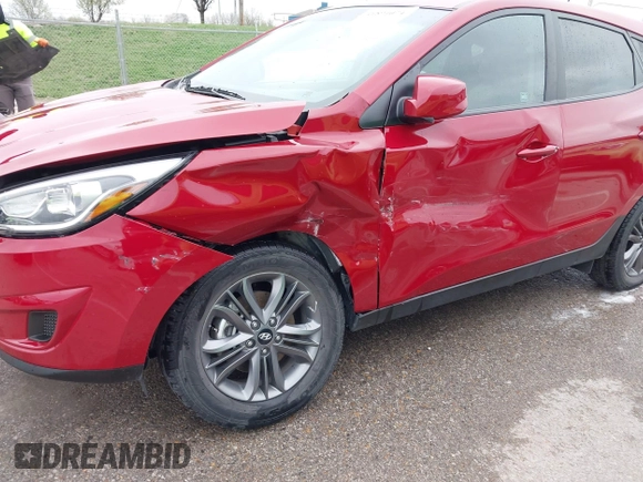2015 Hyundai Tucson GLS with VIN KM8JT3AF1FU107443, listed as a IAAI auction lot 41894074 with 19,967 mi miles and . Bid and sale history available at DreamBid. Image 6.