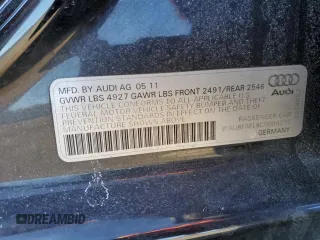 2012 Audi A4 2.0T Premium with VIN WAUBFAFL8CN000217, listed as a Copart auction lot 46472135 with 156,790 mi miles and Salvage Title. Bid and sale history available at carsss.com. Image 13.