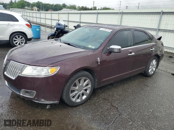 2011 Lincoln MKZ with VIN 3LNHL2JC0BR764654, listed as a Copart auction lot 57295725 with 141,056 mi miles and Salvage title. Bid and sale history available at DreamBid. Image 1.