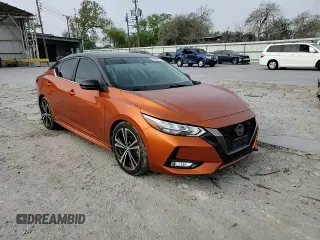 2020 Nissan Sentra SR with VIN 3N1AB8DV7LY217142, listed as a Copart auction lot 50241005 with 105,559 mi miles and Salvage Title. Bid and sale history available at DreamBid. Image 11.