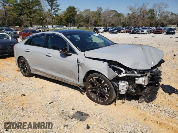2022 Kia K5 GT-Line with VIN 5XXG64J27NG146714, listed as a Copart auction lot 48609745 with 28,485 mi miles and Salvage Title. Bid and sale history available at carsss.com. Image 4.