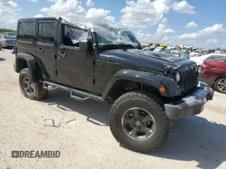 2018 Jeep Wrangler JK Unlimited Sahara with VIN 1C4BJWEG8JL858721, listed as a Copart auction lot 71556954 with 0 mi miles and Salvage Title. Bid and sale history available at carsss.com. Image 4.