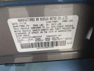 2017 Infiniti Q50 Premium with VIN JN1EV7AP0HM737377, listed as a IAAI auction lot 42507397 with 62,118 mi miles and . Bid and sale history available at DreamBid. Image 9.