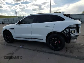 2018 Jaguar F-Pace S with VIN SADCM2FV8JA246410, listed as a Copart auction lot 57907555 with 104,990 mi miles and Salvage title. Bid and sale history available at DreamBid. Image 2.