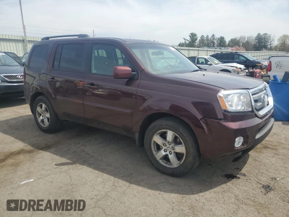2009 Honda Pilot EX with VIN 5FNYF48469B011311, listed as a Copart auction lot 53736235 with 213,133 mi miles and Salvage Title. Bid and sale history available at DreamBid. Image 4.