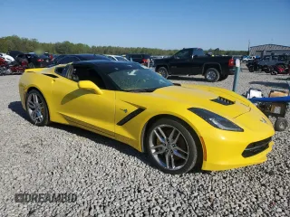 2017 Chevrolet Corvette Z51 3LT with VIN 1G1YM2D76H5109743, listed as a Copart auction lot 52446645 with Not provided miles and Salvage title. Bid and sale history available at DreamBid. Image 4.