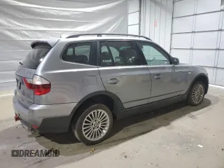 2008 BMW X3 3.0si with VIN WBXPC93408WJ11846, listed as a Copart auction lot 53827205 with 0 mi miles and Clean Title. Bid and sale history available at carsss.com. Image 3.