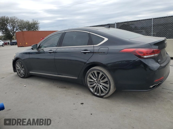 2017 Genesis G80 Ultimate with VIN KMHGN4JF5HU173281, listed as a Copart auction lot 88655005 with 188,294 mi miles and Salvage Title. Bid and sale history available at DreamBid. Image 2.