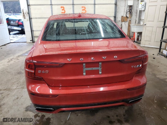 2019 Volvo S60 R-Design with VIN 7JRA22TM5KG006834, listed as a Copart auction lot 86432864 with 39,126 mi miles and Salvage Title. Bid and sale history available at carsss.com. Image 6.