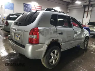 2008 Hyundai Tucson GLS with VIN KM8JM12B58U908862, listed as a Copart auction lot 76989094 with 193,033 mi miles and Salvage Title. Bid and sale history available at carsss.com. Image 3.