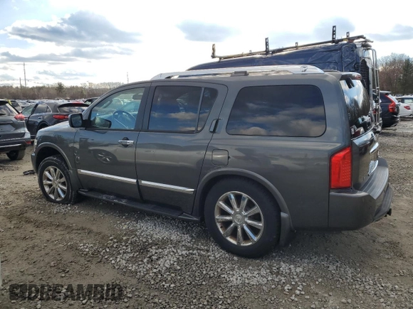 2008 Infiniti QX56 with VIN 5N3AA08C98N906133, listed as a Copart auction lot 80408073 with 168,545 mi miles and Clean Title. Bid and sale history available at carsss.com. Image 2.