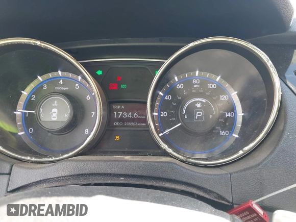 2013 Hyundai Sonata Limited with VIN 5NPEC4AB3DH706800, listed as a IAAI auction lot 41481822 with 205,903 mi miles and . Bid and sale history available at carsss.com. Image 7.