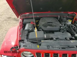 2022 Jeep Wrangler Unlimited Sahara with VIN 1C4JJXP66NW257740, listed as a Copart auction lot 66473935 with 21,823 mi miles and Salvage title. Bid and sale history available at DreamBid. Image 14.