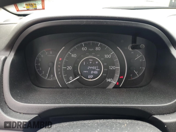 2012 Honda CR-V LX with VIN 5J6RM4H38CL042818, listed as a Copart auction lot 56860095 with 244,937 mi miles and Salvage title. Bid and sale history available at DreamBid. Image 9.