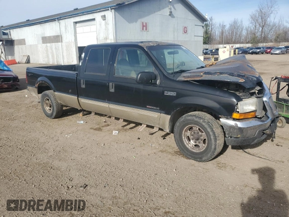2000 Ford F-350 XL with VIN 1FTSW30F1YEA03727, listed as a Copart auction lot 80292204 with 217,221 mi miles and Clean Title. Bid and sale history available at DreamBid. Image 4.