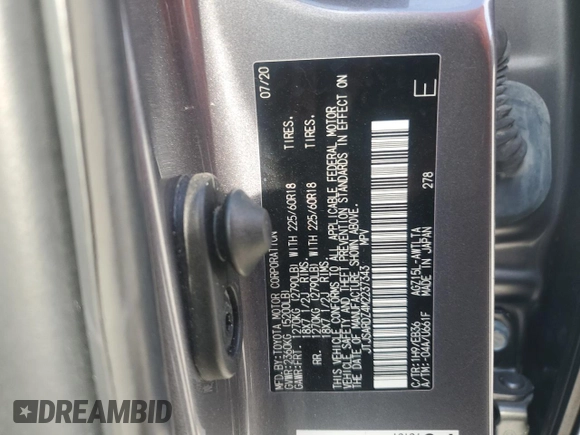 2021 Lexus NX 300 F Sport with VIN JTJSARDZ4M2237343, listed as a Copart auction lot 54105965 with 68,692 mi miles and Salvage title. Bid and sale history available at DreamBid. Image 13.
