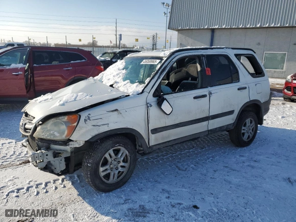 2003 Honda CR-V EX with VIN JHLRD78813C025879, listed as a Copart auction lot 45058965 with 0 mi miles and Salvage Title. Bid and sale history available at carsss.com. Image 1.