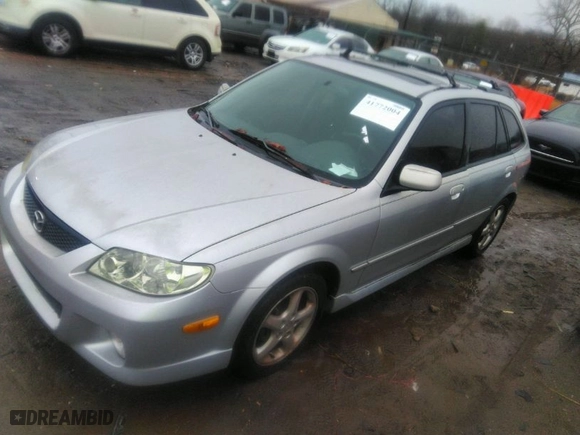 2002 Mazda Protege5 with VIN JM1BJ246121495614, listed as a IAAI auction lot 41772004 with NaN miles. Bid and sale history available at carsss.com. Image 2.
