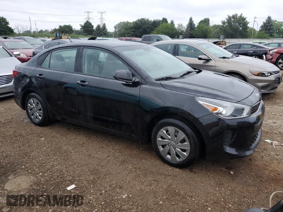2020 Kia Rio LX with VIN 3KPA24AD4LE358737, listed as a Copart auction lot 65795064 with 27,195 mi miles and Salvage Title. Bid and sale history available at carsss.com. Image 4.