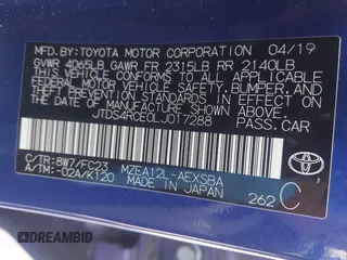 2020 Toyota Corolla SE with VIN JTDS4RCE0LJ017288, listed as a IAAI auction lot 42096008 with 23,129 mi miles and . Bid and sale history available at DreamBid. Image 9.