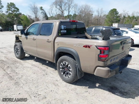2023 Nissan Frontier PRO-4X with VIN 1N6ED1EKXPN620732, listed as a IAAI auction lot 41839561 with 27,496 mi miles. Bid and sale history available at carsss.com. Image 3.