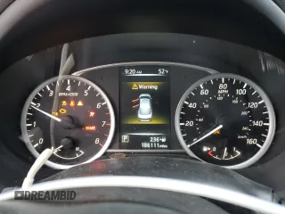 2018 Nissan Sentra S with VIN 3N1AB7AP4JY313730, listed as a Copart auction lot 44554575 with 186,111 mi miles and Salvage Title. Bid and sale history available at carsss.com. Image 9.