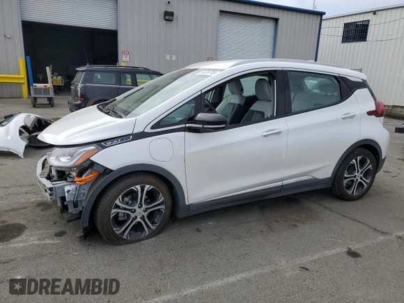 2021 Chevrolet Bolt EV Premier with VIN 1G1FZ6S04M4106586, listed as a Copart auction lot 54701745 with 72,686 mi miles and Salvage title. Bid and sale history available at DreamBid. Image 1.