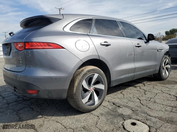 2020 Jaguar F-PACE 25t Premium with VIN SADCJ2FX2LA638148, listed as a Copart auction lot 48598465 with 69,736 mi miles and Salvage Title. Bid and sale history available at carsss.com. Image 3.