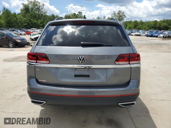 2022 Volkswagen Atlas SE with VIN 1V2WP2CA8NC552405, listed as a Copart auction lot 64034224 with 26,759 mi miles and Clean title. Bid and sale history available at DreamBid. Image 6.
