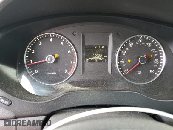 2012 Volkswagen Jetta SE with VIN 3VWDX7AJ5CM344631, listed as a Copart auction lot 49895435 with 176,922 mi miles and Salvage title. Bid and sale history available at DreamBid. Image 9.