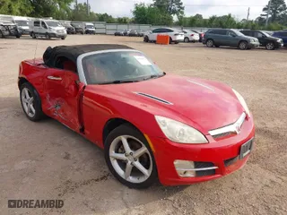 2008 Saturn Sky with VIN 1G8MC35BX8Y133702, listed as a IAAI auction lot 41163611 with 110,446 mi miles. Bid and sale history available at carsss.com. Image 1.