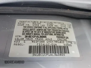 2010 Nissan Versa S with VIN 3N1BC1CP1AL360805, listed as a Copart auction lot 63567945 with 73,731 mi miles and Clean title. Bid and sale history available at DreamBid. Image 12.