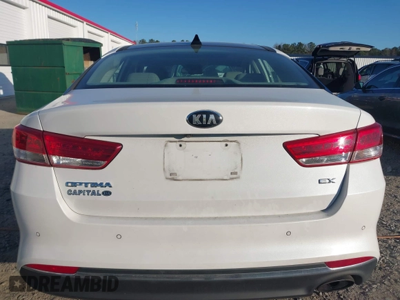 2016 Kia Optima EX with VIN 5XXGU4L36GG008399, listed as a IAAI auction lot 41239371 with 115,150 mi miles. Bid and sale history available at carsss.com. Image 16.