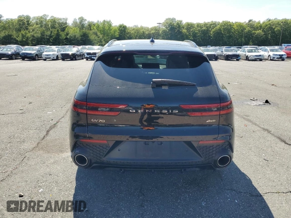 2023 Genesis GV70 2.5T with VIN KMUMADTB1PU097227, listed as a Copart auction lot 59223375 with Not provided miles and Salvage title. Bid and sale history available at DreamBid. Image 6.