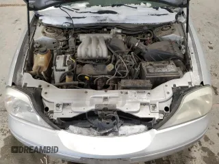 2000 Mercury Sable GS with VIN 1MEFM50U5YG601095, listed as a Copart auction lot 46221875 with 125,321 mi miles and Salvage title. Bid and sale history available at DreamBid. Image 11.