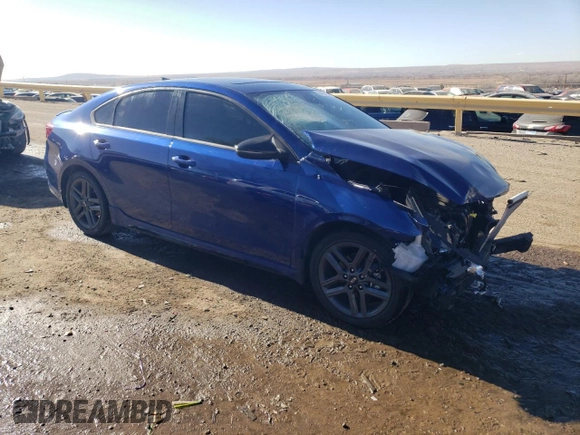 2021 Kia Forte GT-Line with VIN 3KPF34AD4ME408797, listed as a Copart auction lot 84454604 with 0 mi miles and Salvage Title. Bid and sale history available at carsss.com. Image 4.