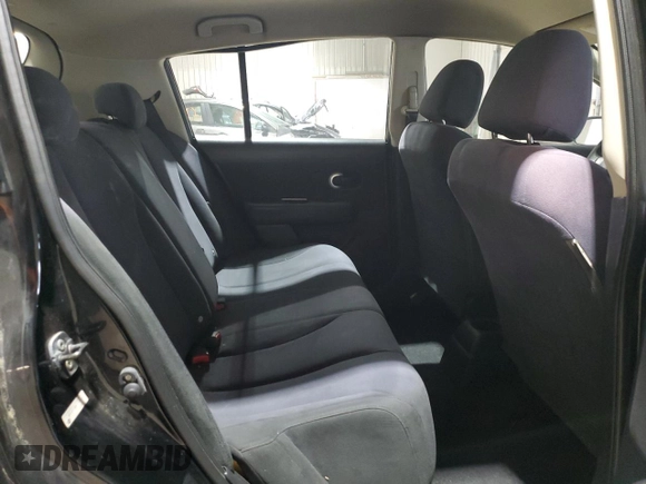 2007 Nissan Versa 1.8 S with VIN 3N1BC13E87L409263, listed as a Copart auction lot 53565105 with 124,860 mi miles and Salvage Title. Bid and sale history available at carsss.com. Image 10.